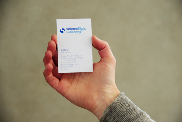 Sabena Flight Academy Business Card
