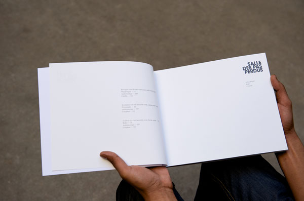 Irma Firma Book Salle des pas perdus